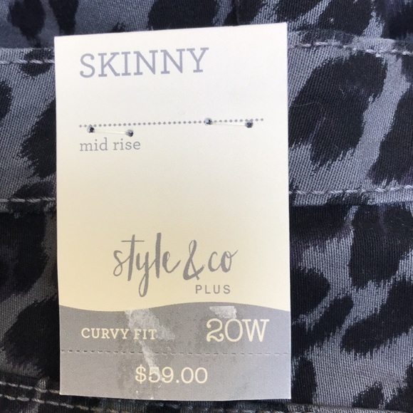Style & Co Plus Curvy Skinny Leg Jeans-Size 20W   NWT - Picture 6 of 7
